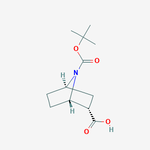 (1S,2S,4R)-7-(TERT-BUTOXYCARBONYL)-7-AZABICYCLO[2.2.1]HEPTANE-2-CARBOXYLICACID structure, CAS 918411-46-8