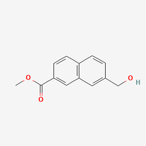 METHYL7-(HYDROXYMETHYL)-2-NAPHTHOATE structure, CAS 162514-08-1