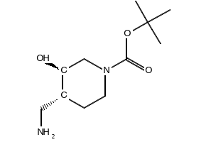 (3R,4R)-BENZYL4-(TERT-BUTOXYCARBONYLAMINO)-3-HYDROXYPIPERIDINE-1-CARBOXYLATE structure, CAS 724787-53-5