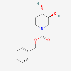 (3S,4S)-BENZYL3,4-DIHYDROXYPIPERIDINE-1-CARBOXYLATE structure, CAS 167097-00-9