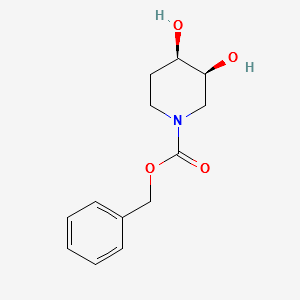 (3S,4R)-BENZYL3,4-DIHYDROXYPIPERIDINE-1-CARBOXYLATE structure, CAS 167096-99-3