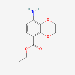 8-AMINO-2,3-DIHYDRO-BENZO[1,4]DIOXINE-5-CARBOXYLICACIDETHYLESTER structure, CAS 191024-16-5