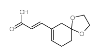 (E)-3-(1,4-dioxaspiro[4.5]dec-7-en-7-yl)acrylicacid structure, CAS 226916-19-4