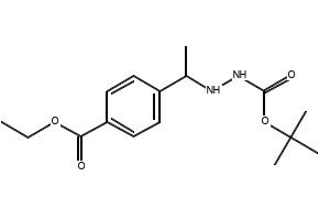 TERT-BUTYL2-(1-(4-(ETHOXYCARBONYL)PHENYL)ETHYL)HYDRAZINECARBOXYLATE structure, CAS 870822-88-1