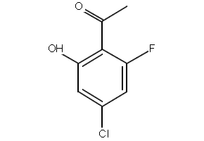 1-(4-CHLORO-2-FLUORO-6-HYDROXYPHENYL)ETHANONE structure, CAS 1110663-22-3
