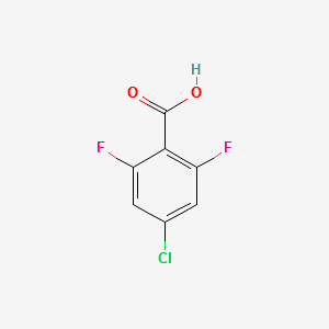 4-CHLORO-2,6-DIFLUOROBENZOICACID structure, CAS 196194-58-8
