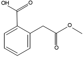 2-(2-METHOXY-2-OXOETHYL)BENZOICACID structure, CAS 14736-50-6