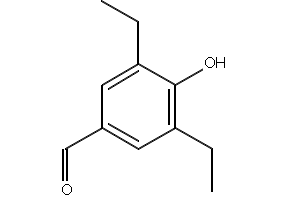 3,5-DIETHYL-4-HYDROXYBENZALDEHYDE structure, CAS 69574-07-8
