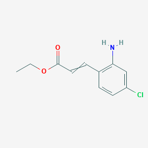 3-(4-CHLORO-2-AMINOPHENYL)ACRYLICACIDETHYLESTER structure, CAS 397328-49-3