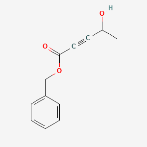 BENZYL4-HYDROXYPENT-2-YNOATE structure, CAS 882158-71-6