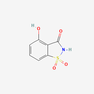 4-HYDROXY-1H-1,2-BENZISOTHIAZOLE-1,1,3(2H)-TRIONE structure, CAS 80563-77-5