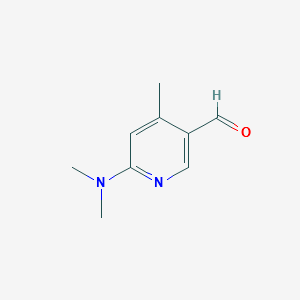 6-(DIMETHYLAMINO)-4-METHYLNICOTINALDEHYDE structure, CAS 764651-69-6