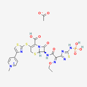 Ceftaroline fosaMil structure, CAS 400827-46-5