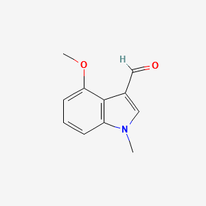 4-METHOXY-1-METHYL-1H-INDOLE-3-CARBALDEHYDE structure, CAS 620175-74-8