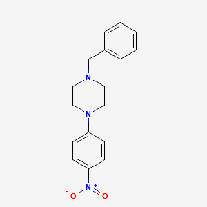 1-Benzyl-4-(4-nitrophenyl)piperazine structure, CAS 16155-08-1
