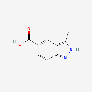 3-METHYL-1H-INDAZOLE-5-CARBOXYLICACID structure, CAS 885223-58-5