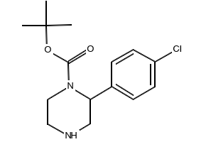 1-Boc-2-(4-chlorophenyl)piperazine structure, CAS 769944-39-0