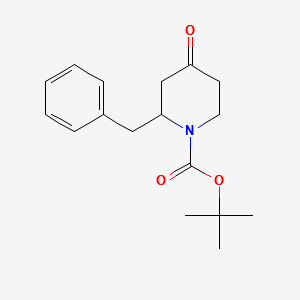 1-Boc-2-Benzylpiperidin-4-one structure, CAS 193480-28-3