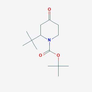 1-Boc-2-tert-Butylpiperidin-4-one structure, CAS 362704-50-5