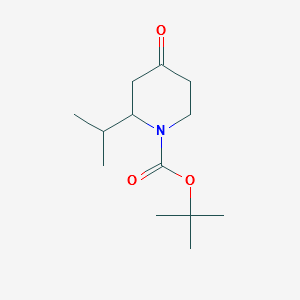 1-Boc-2-isopropylpiperidin-4-one structure, CAS 313950-41-3