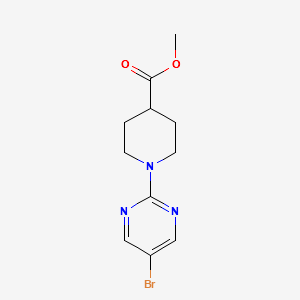 Methyl1-(5-Bromopyrimidin-2-Yl)Piperidine-4-Carboxylate structure, CAS 914347-01-6
