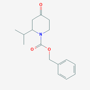 1-Cbz-2-isopropylpiperidin-4-one structure, CAS 952183-52-7