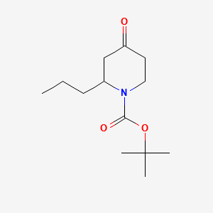 1-Boc-2-propylpiperidin-4-one structure, CAS 1245643-80-4