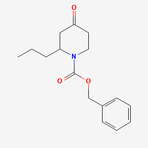 1-Cbz-2-propylpiperidin-4-one structure, CAS 142764-70-3