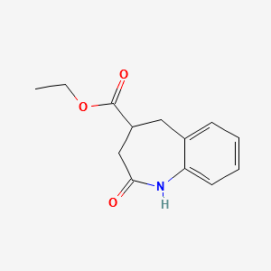 ETHYL2-OXO-2,3,4,5-TETRAHYDRO-1H-BENZO[B]AZEPINE-4-CARBOXYLATE structure, CAS 412027-25-9