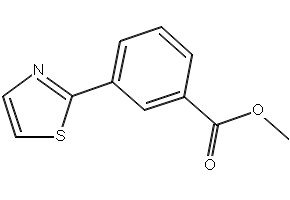 Methyl3-Thiazol-2-Yl-Benzoate structure, CAS 168618-63-1