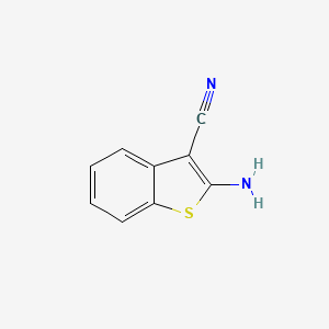2-AMINOBENZO[B]THIOPHENE-3-CARBONITRILE structure, CAS 18774-47-5