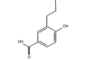Methyl4-Hydroxy-3-Propylbenzoate structure, CAS 105211-78-7