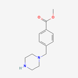 Methyl4-Piperazin-1-Ylmethylbenzoate structure, CAS 86620-81-7