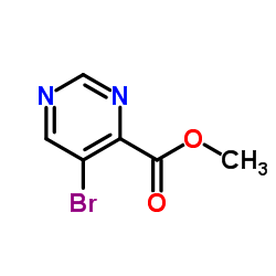Methyl5-Bromo-4-Pyrimidinecarboxylate structure, CAS 1009826-93-0