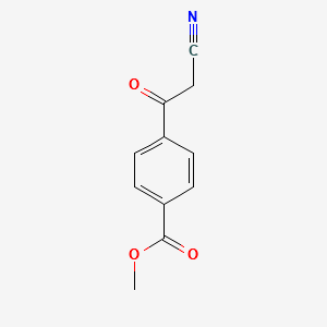 Methyl4-(cyanoacetyl)benzoate structure, CAS 69316-08-1