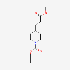 Methyln-Boc-4-Piperidinepropionate structure, CAS 162504-75-8