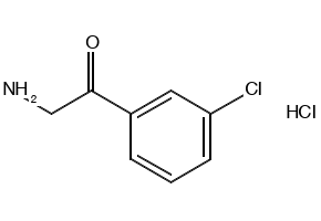 2-Amino-1-(3-chlorophenyl)ethanonehydrochloride structure, CAS 51084-83-4