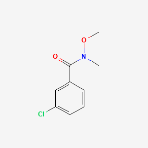 3-Chloro-N-methoxy-N-methylbenzamide structure, CAS 145959-21-3