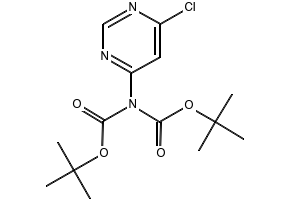 N,N-Diboc-4-Amino-6-Chloropyrimidine structure, CAS 354112-08-6