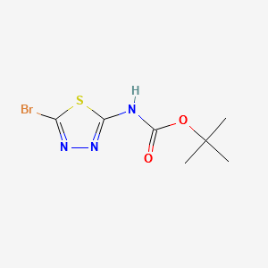 N-Boc-2-Amino-5-Bromo[1,3,4]Thiadiazole structure, CAS 1048358-33-3