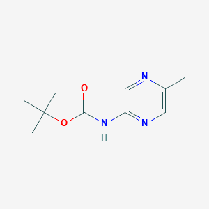 N-Boc-2-Amino-5-Methylpyrazine structure, CAS 369638-68-6