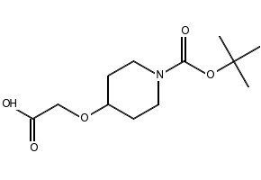 N-Boc-4-Carboxymethoxypiperidine structure, CAS 161948-70-5