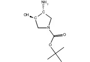 1-Boc-3-cyano-4-hydroxypyrrolidine structure, CAS 197143-33-2
