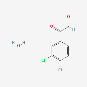 3,4-Dichlorophenylglyoxalhydrate structure, CAS 859775-23-8
