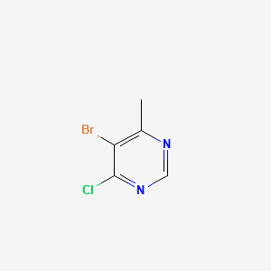 5-Bromo-4-chloro-6-methylpyrimidine structure, CAS 3438-55-9