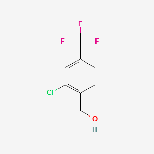 2-Chloro-4-(trifluoromethyl)benzylalcohol structure, CAS 56456-51-0
