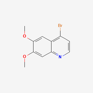 4-Bromo-6,7-dimethoxyquinoline structure, CAS 666734-51-6