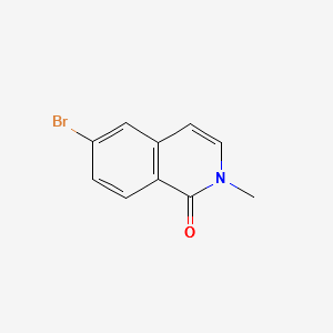6-Bromo-2-methylisoquinolin-1(2H)-one structure, CAS 864866-92-2