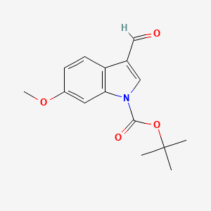 1-Boc-3-formyl-6-methoxyindole structure, CAS 847448-73-1
