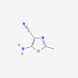 2-METHYL-5-AMINOOXAZOLE-4-CARBONITRILE structure, CAS 5098-16-8